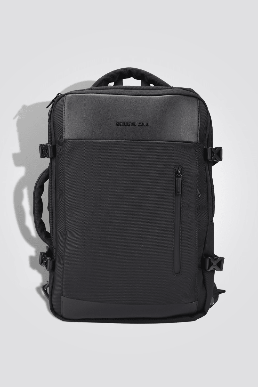 KENNETH COLE - תיק גב לגבר בשילוב עור בצבע שחור - MASHBIR//365