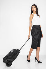 KENNETH COLE - תיק גב משולב טרולי בצבע שחור - MASHBIR//365