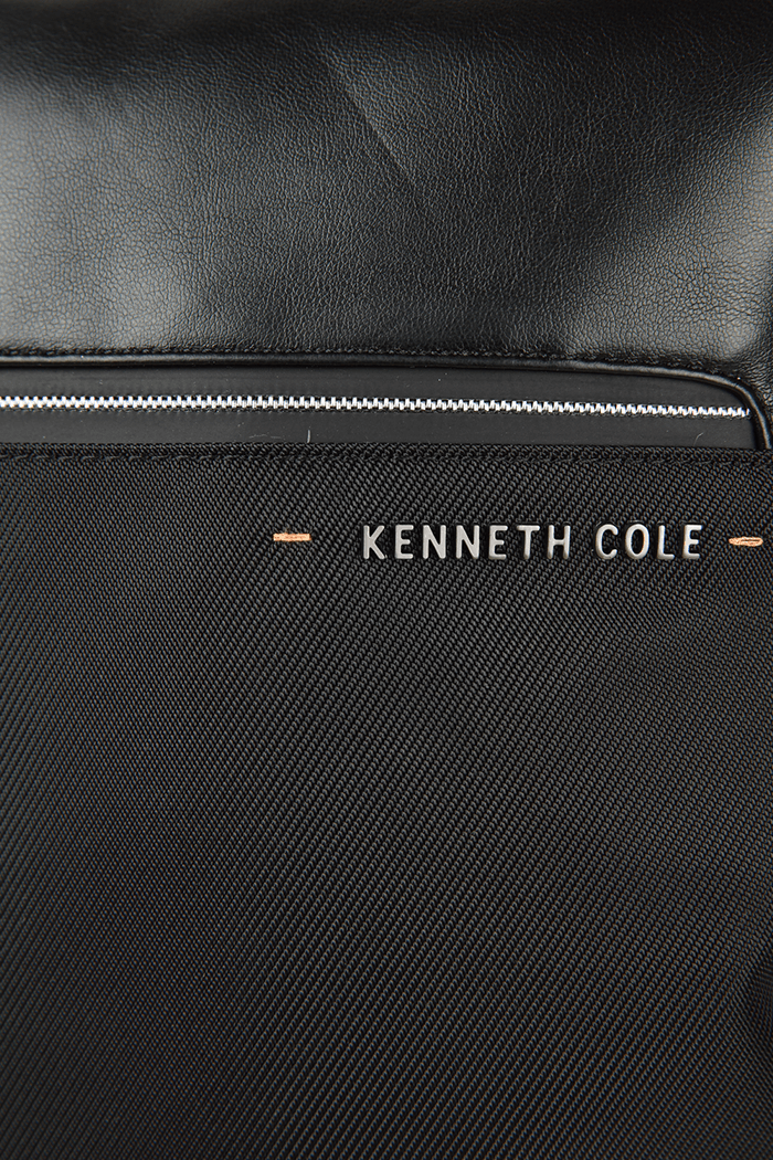 KENNETH COLE - תיק גב סגירה מרובעת משולב שחור - MASHBIR//365