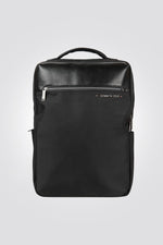 KENNETH COLE - תיק גב סגירה מרובעת משולב שחור - MASHBIR//365