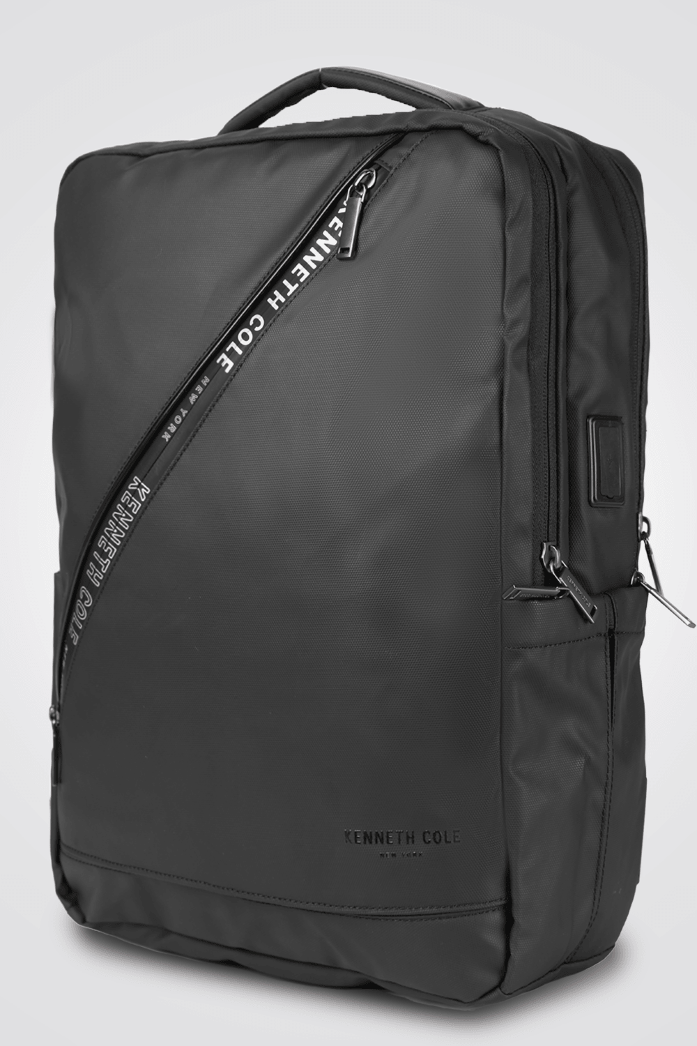 KENNETH COLE - תיק גב סגירה מרובעת שחור - MASHBIR//365