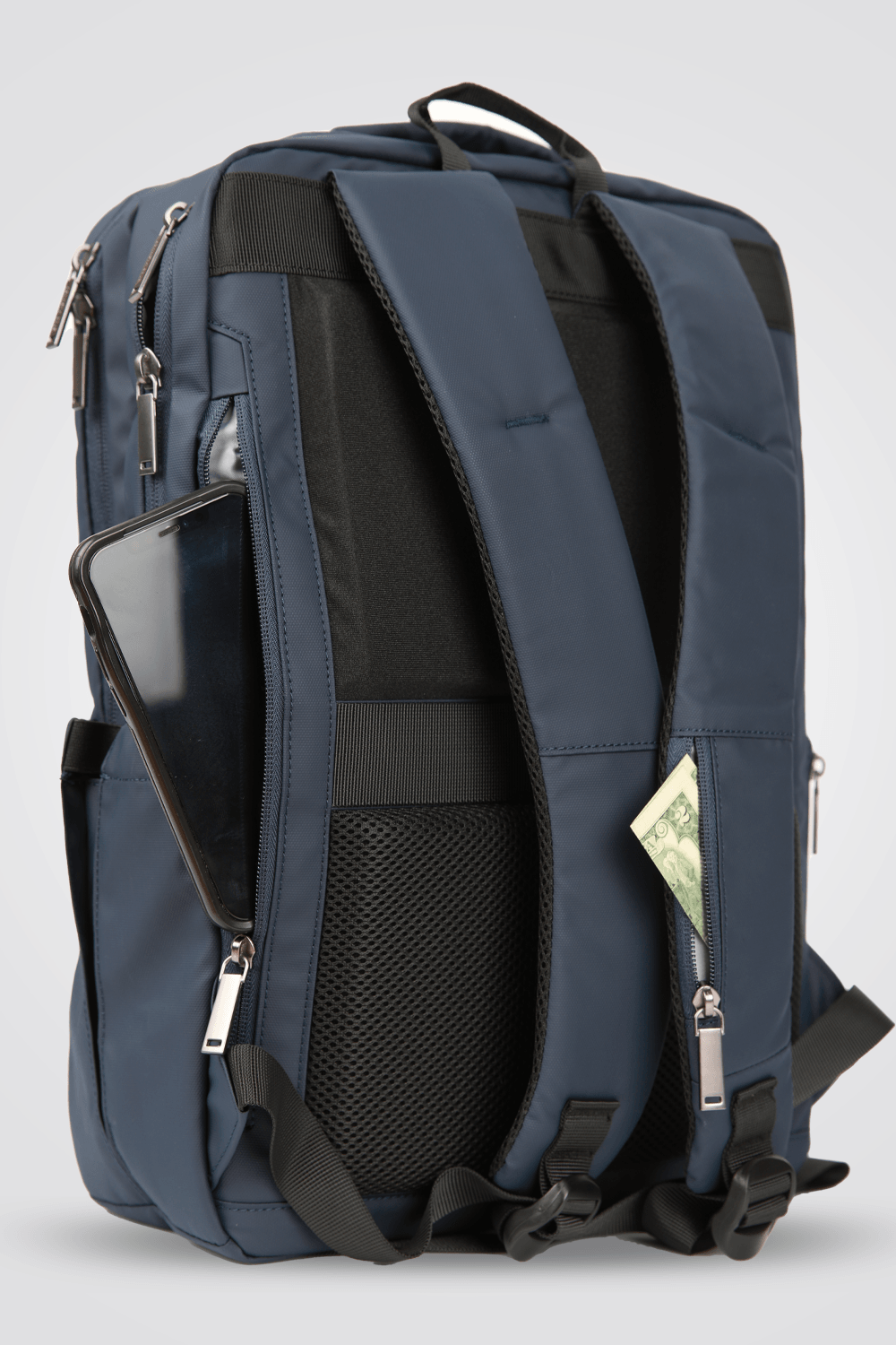 KENNETH COLE - תיק גב סגירה מרובעת כחול נייבי - MASHBIR//365