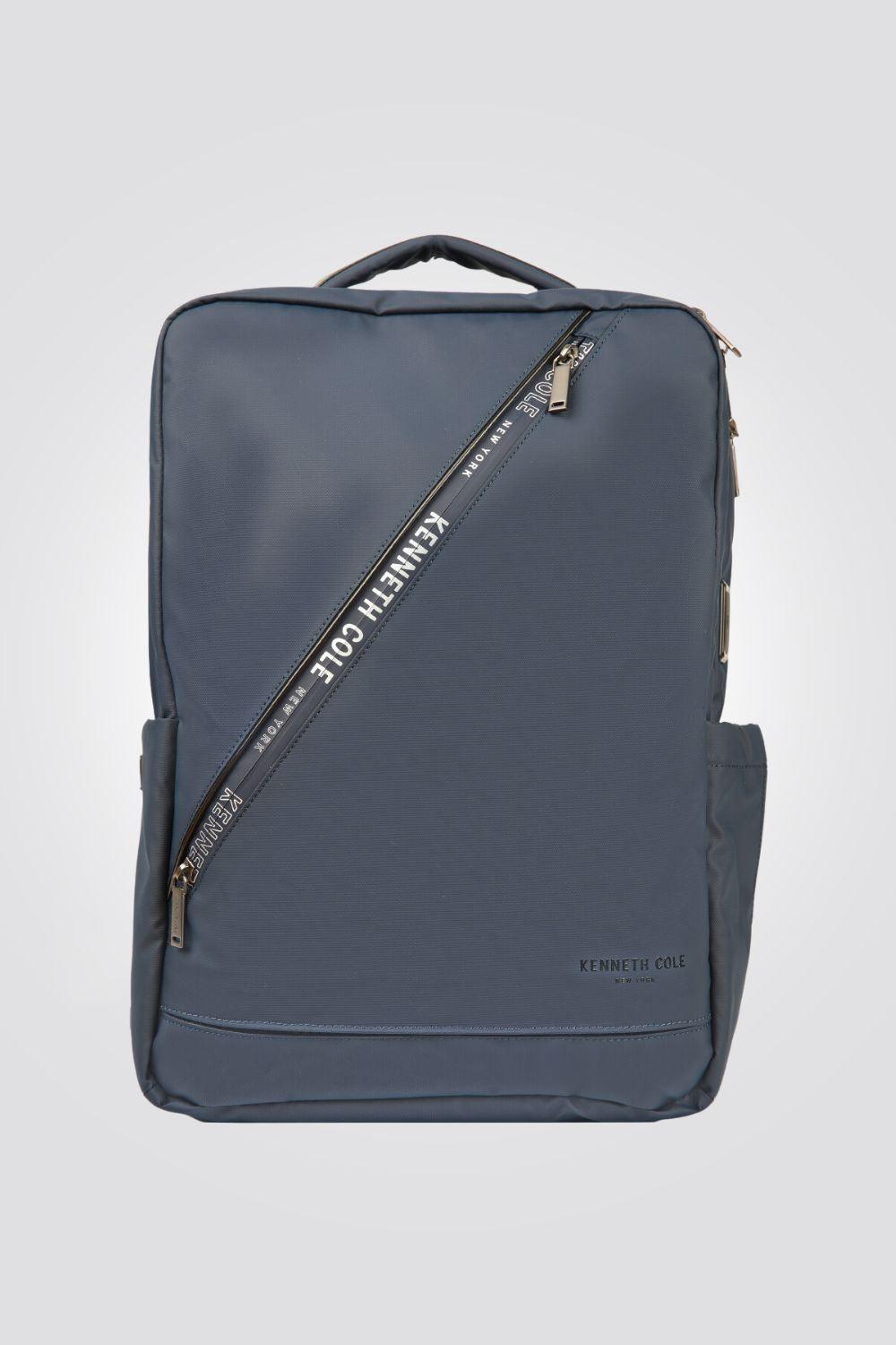 KENNETH COLE - תיק גב סגירה מרובעת כחול נייבי - MASHBIR//365