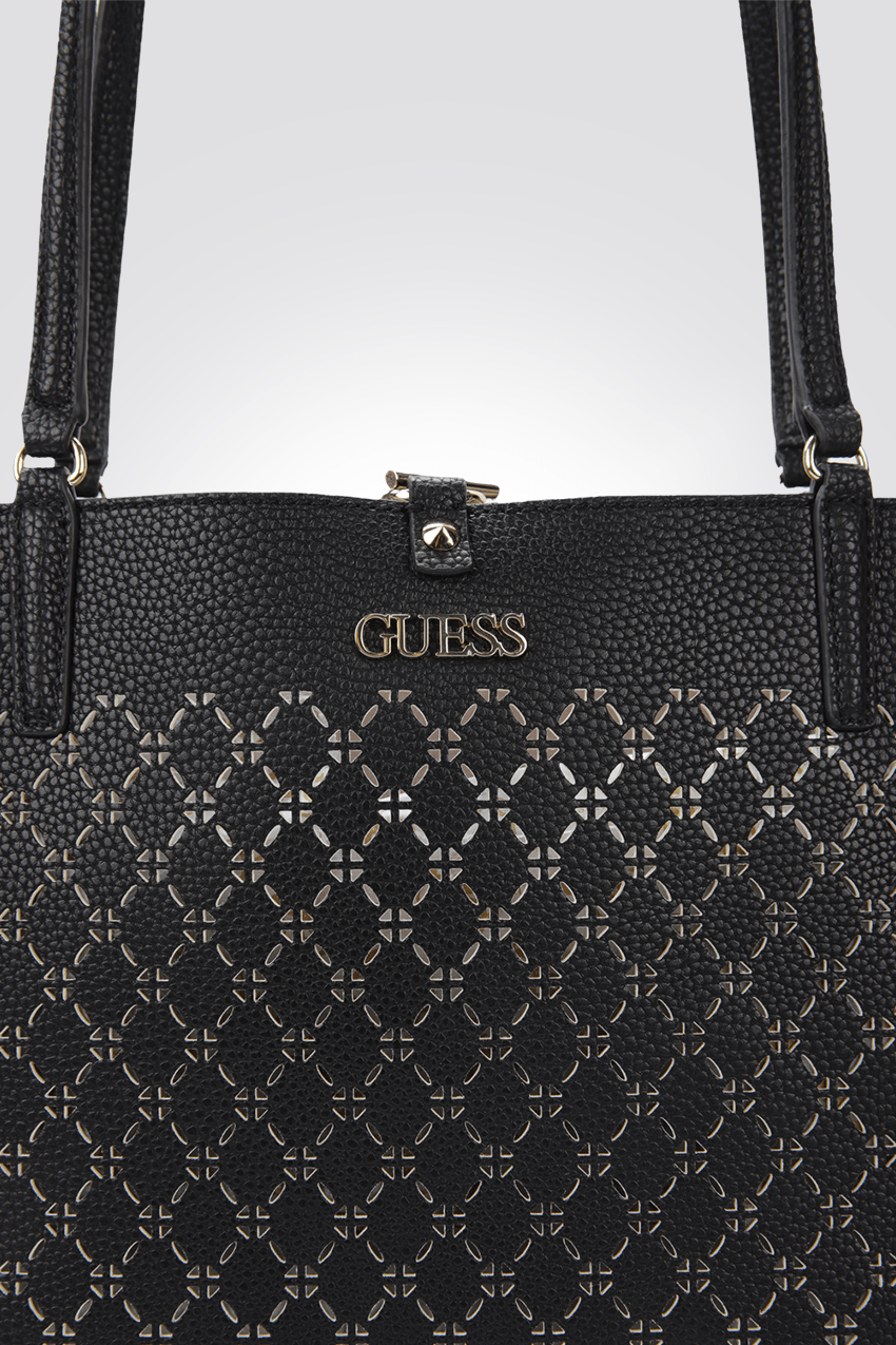 GUESS - תיק יד Amara Socety Carryall בצבע שחור - MASHBIR//365