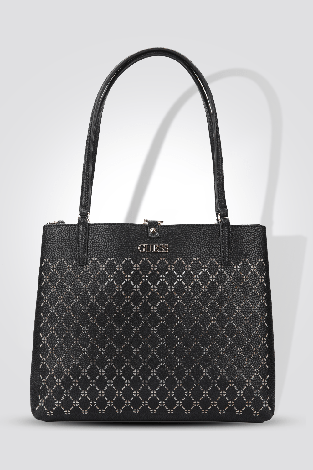 GUESS - תיק יד Amara Socety Carryall בצבע שחור - MASHBIR//365