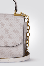 GUESS - תיק יד Kristle בצבע אפור בהיר - MASHBIR//365