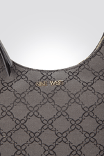 NINE WEST - תיק יד מעוטר בצבע חום - MASHBIR//365