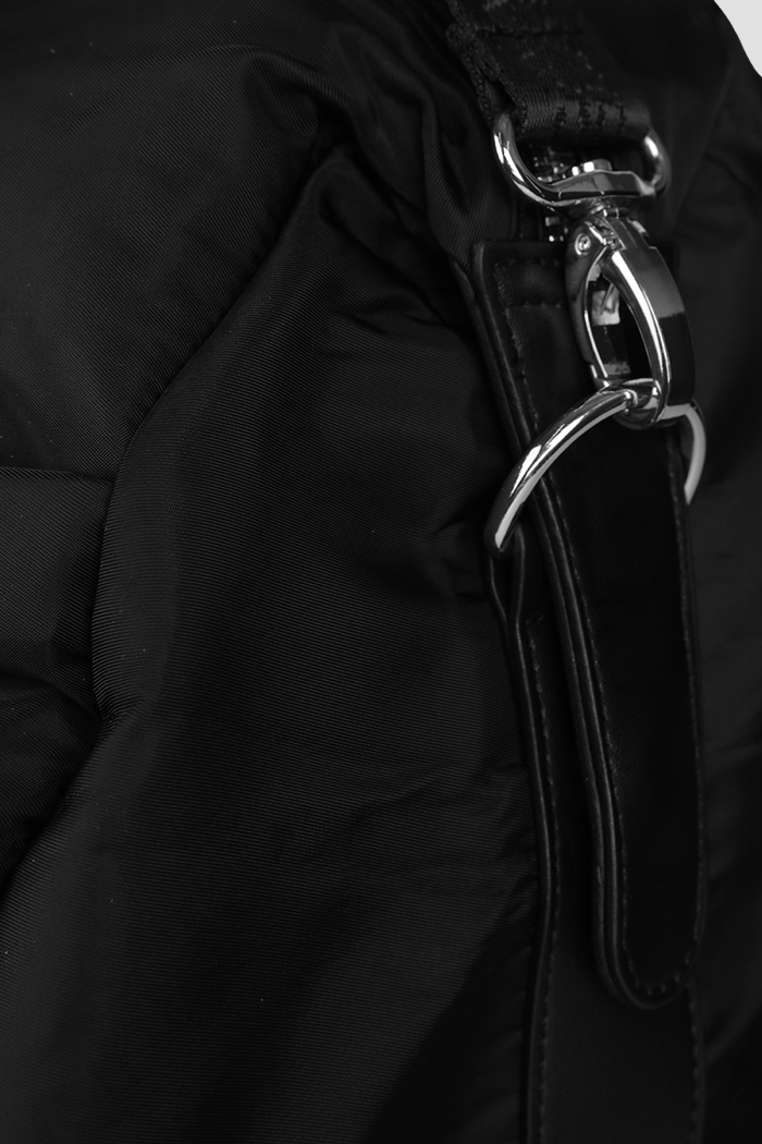 CAVALLI - תיק נסיעה 22L ROLLING DUFFLE בצבע שחור וכסוף - MASHBIR//365