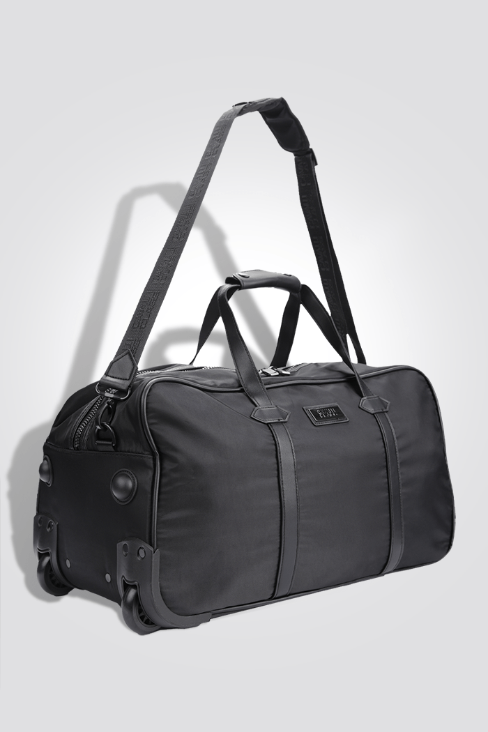 CAVALLI - תיק נסיעות 21L ROLLING DUFFEL בצבע שחור - MASHBIR//365