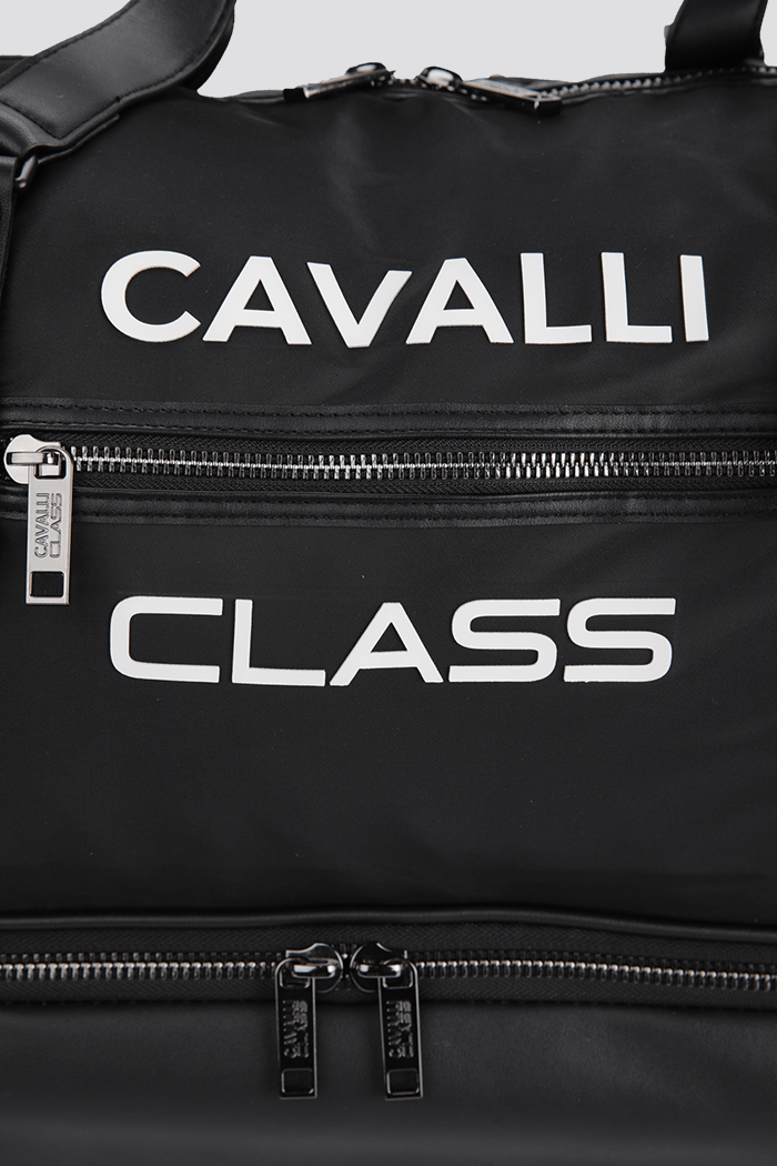 CAVALLI - תיק נסיעות 22'' CASUAL ROLLING DUFFLE בצבע שחור - MASHBIR//365