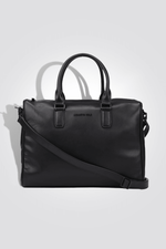 KENNETH COLE - תיק עסקים מעור בצבע שחור - MASHBIR//365
