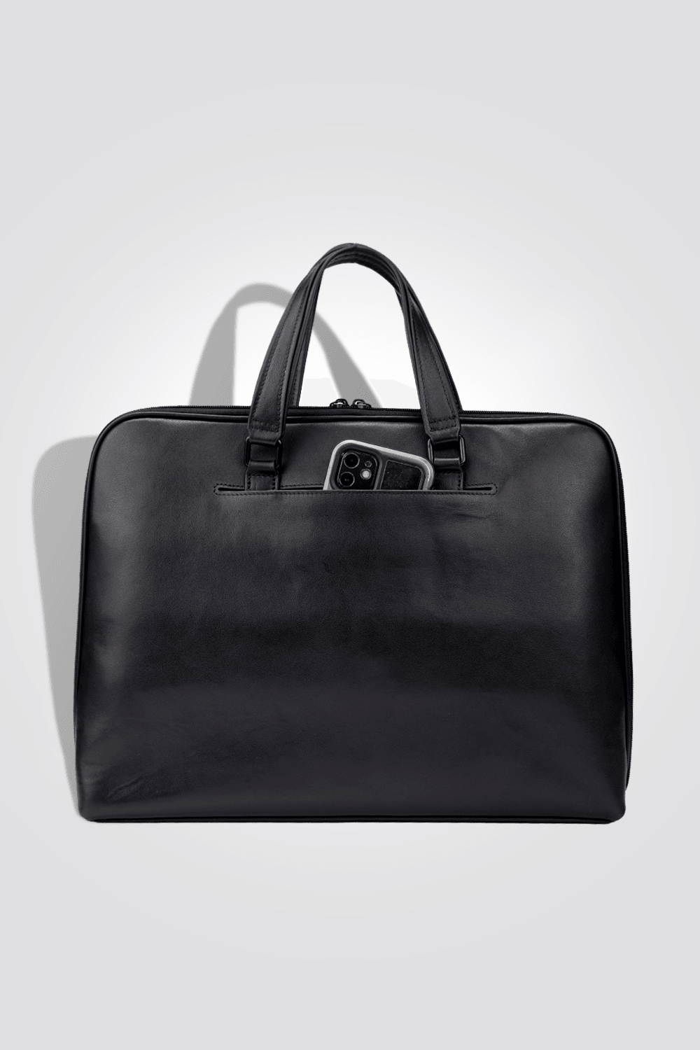 KENNETH COLE - תיק עסקים מעור בצבע שחור - MASHBIR//365