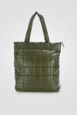 MARTIN JONES - תיק כתף ריבועים בצבע ירוק זית - MASHBIR//365