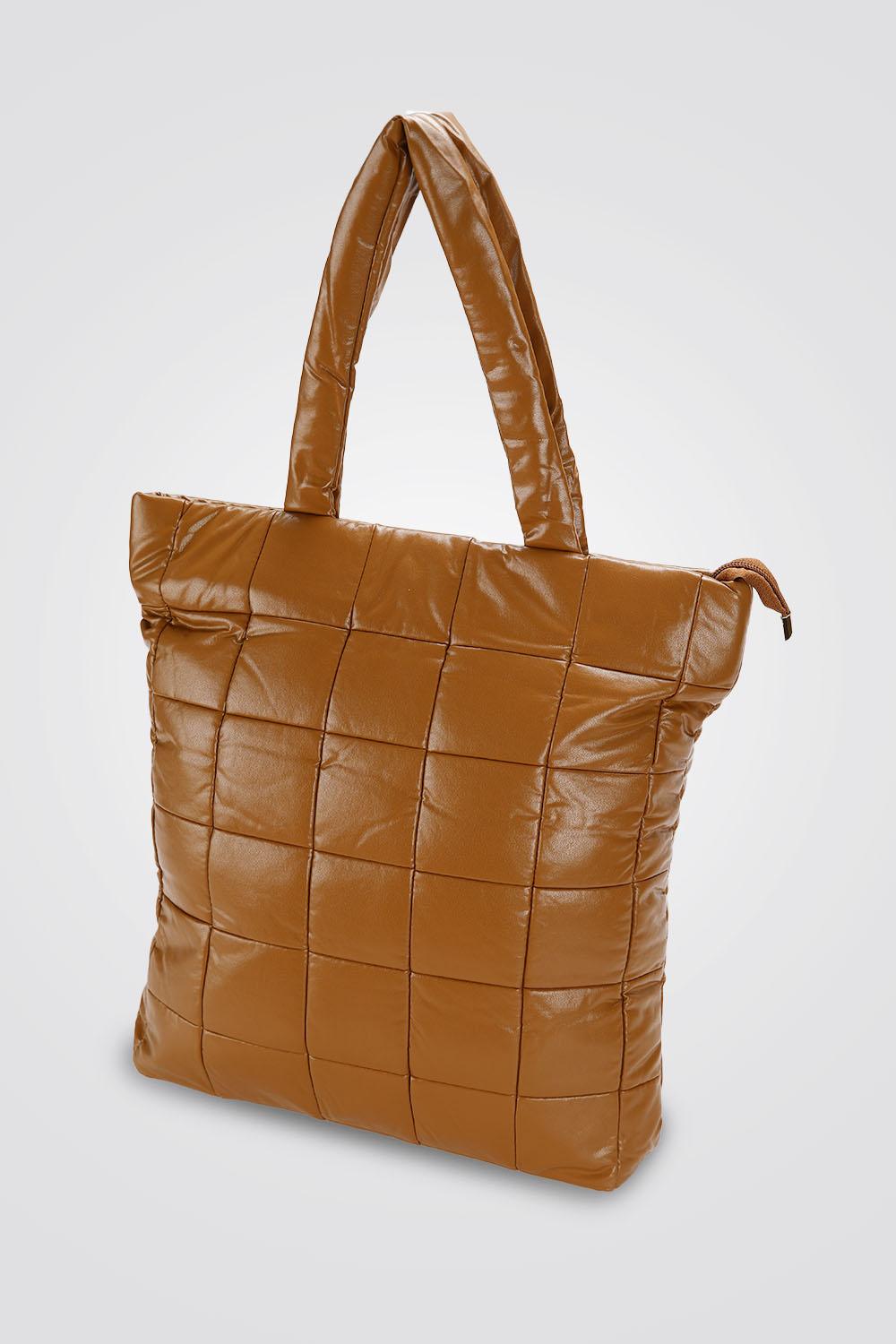 MARTIN JONES - תיק כתף ריבועים CAMEL - MASHBIR//365