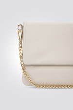 KENNETH COLE - תיק עור קרוס בצבע אפור - MASHBIR//365