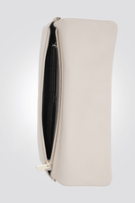 KENNETH COLE - תיק עור קרוס בצבע אפור - MASHBIR//365