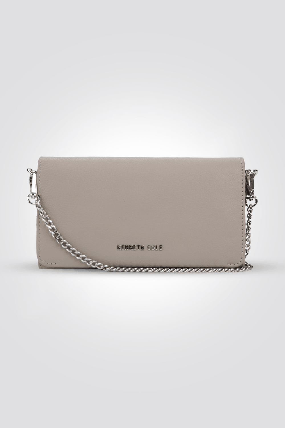 KENNETH COLE - תיק עור קרוס בצבע בז' - MASHBIR//365