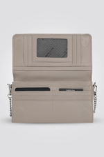 KENNETH COLE - תיק עור קרוס בצבע בז' - MASHBIR//365