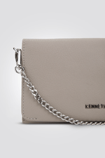 KENNETH COLE - תיק עור קרוס בצבע בז' - MASHBIR//365