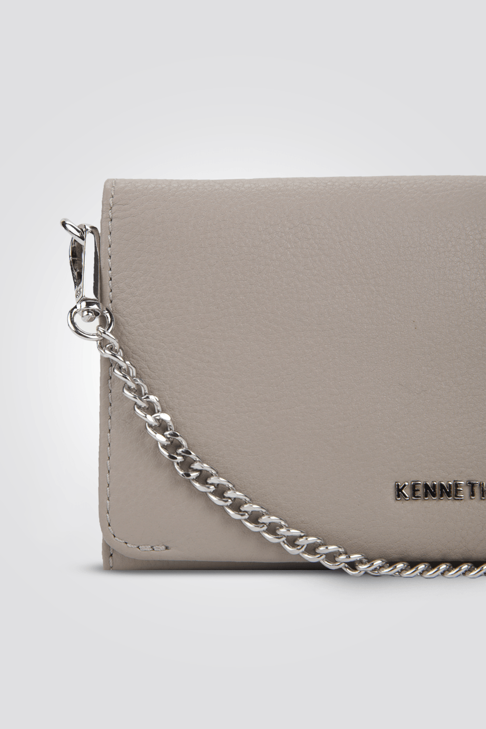 KENNETH COLE - תיק עור קרוס בצבע בז' - MASHBIR//365
