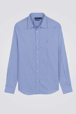 NAUTICA - תכלת מכופתרת TAILORED FIT לוגו רקום - MASHBIR//365