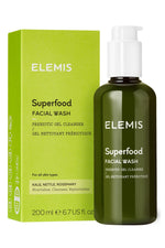 ELEMIS - תרחיץ פנים 200 מ"ל SUPERFOOD FACIAL WASH PREBIOTIC GEL CLEANSER - MASHBIR//365