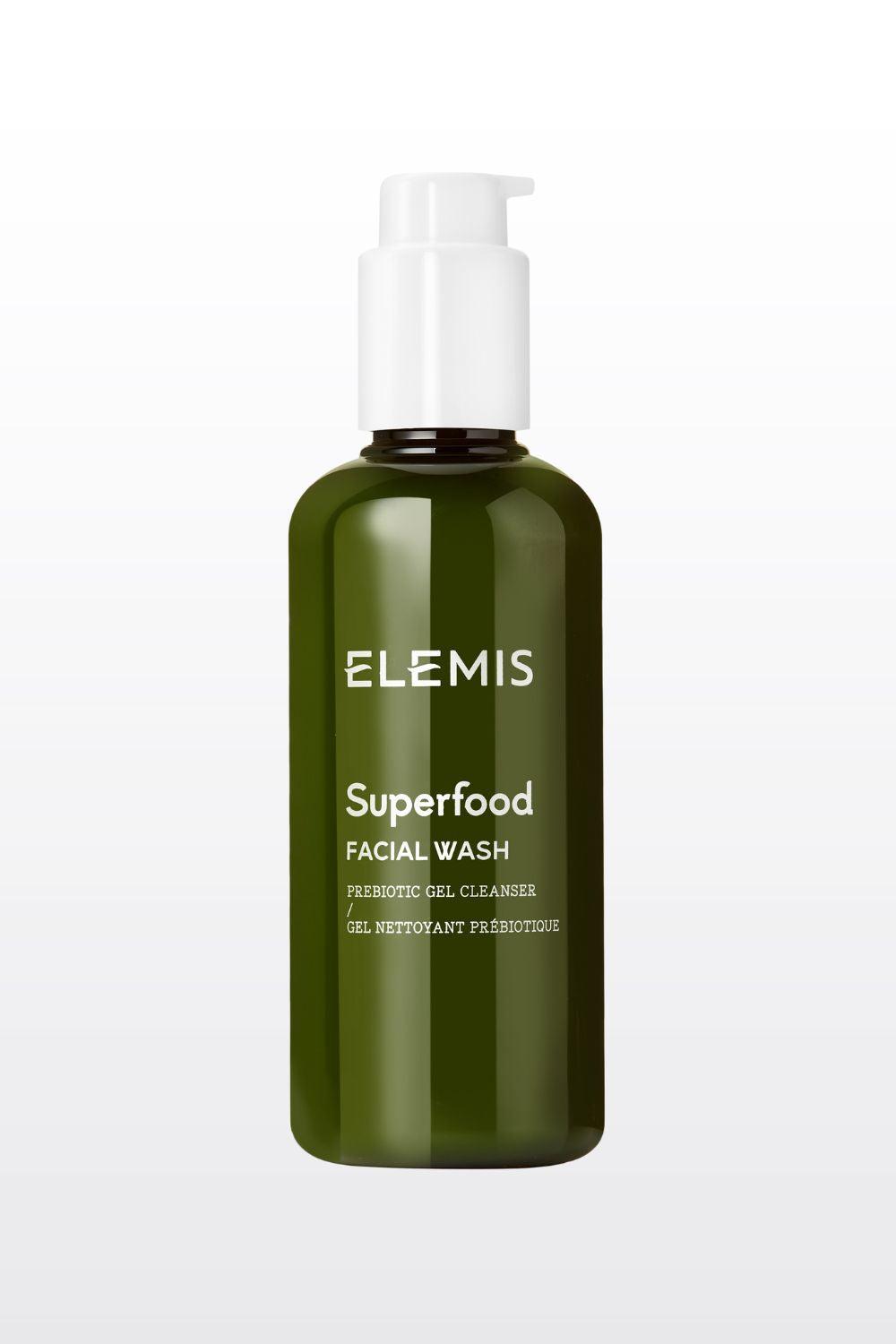 ELEMIS - תרחיץ פנים 200 מ"ל SUPERFOOD FACIAL WASH PREBIOTIC GEL CLEANSER - MASHBIR//365