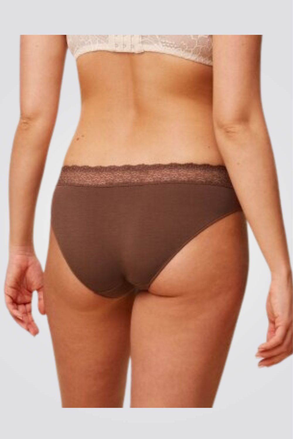 TRIUMPH - תחתון היי לג Feel of Modal Tai בצבע חום - MASHBIR//365