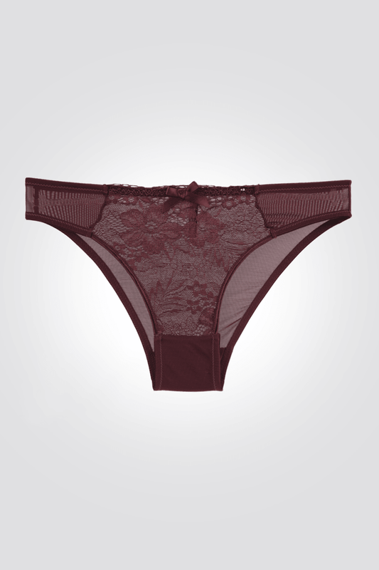 BONITA DE MAS - תחתון מיני לנשים בצבע בורדו - MASHBIR//365