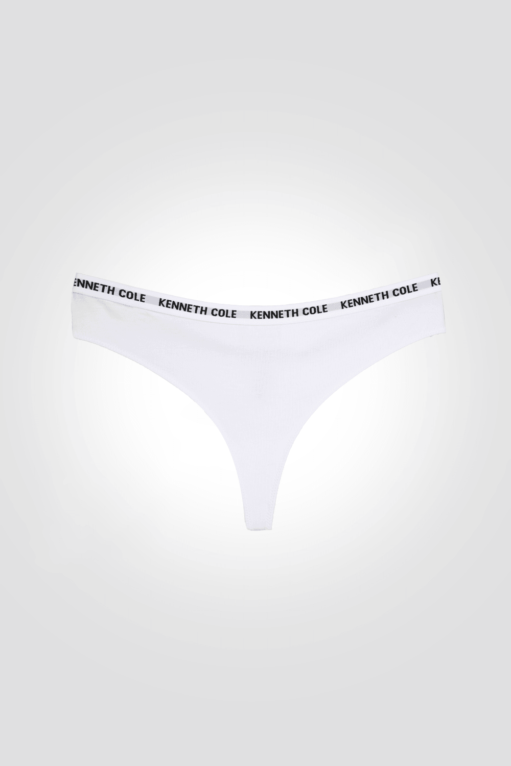 KENNETH COLE - תחתון חוטיני כותנה גומי לוגו בצבע לבן - MASHBIR//365