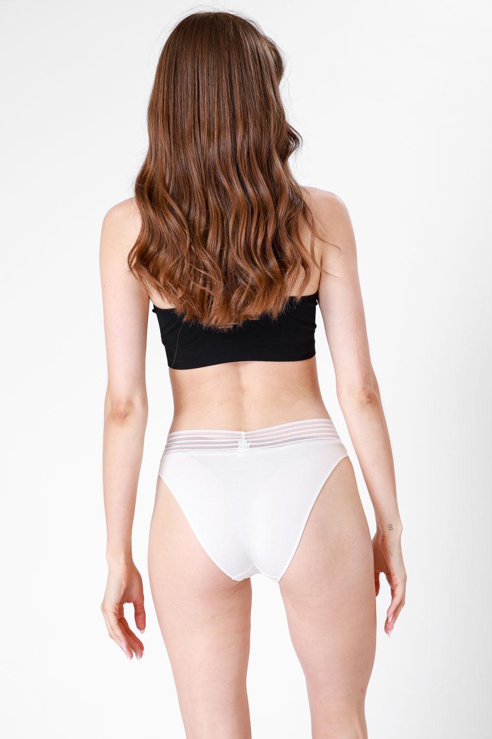 KENNETH COLE - תחתוני ביקיני מודל קרם - MASHBIR//365