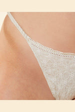 ETAM - תחתוני ביקיני רקומים BENNY קרם - MASHBIR//365