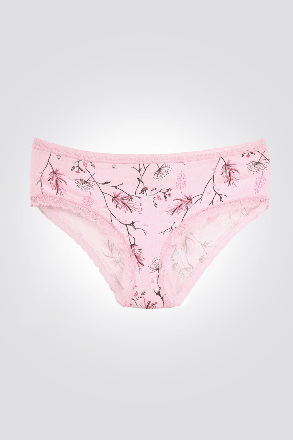 DELTA - תחתוני היפסטר בצבע ורוד פרחוני - MASHBIR//365