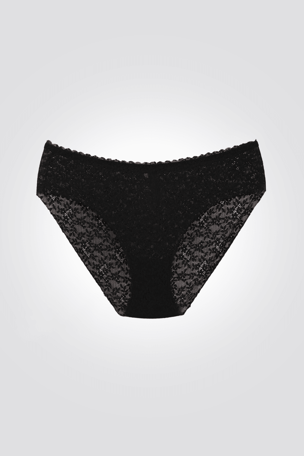 DELTA - תחתוני היפסטר ריב תחרה 720 STRETCH בצבע שחור - MASHBIR//365