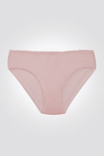 DELTA - תחתוני היפסטר ריב תחרה 720 STRETCH בצבע ורוד - MASHBIR//365