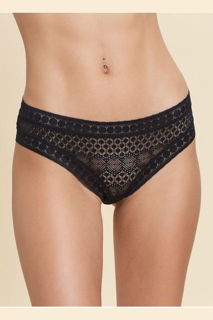 ETAM - תחתוני היפסטר תחרה CHERIE CHERIE שחור - MASHBIR//365