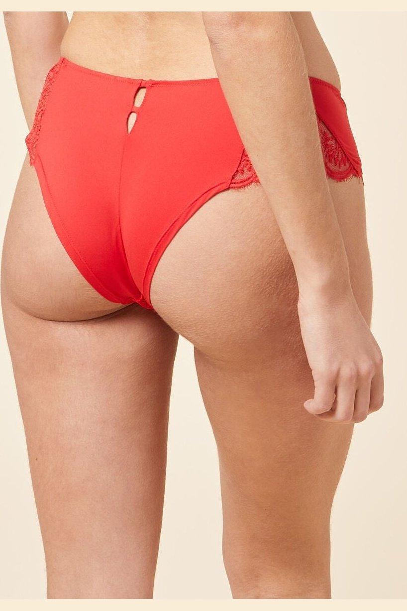 ETAM - תחתוני היפסטר תחרה PARURE אדום - MASHBIR//365