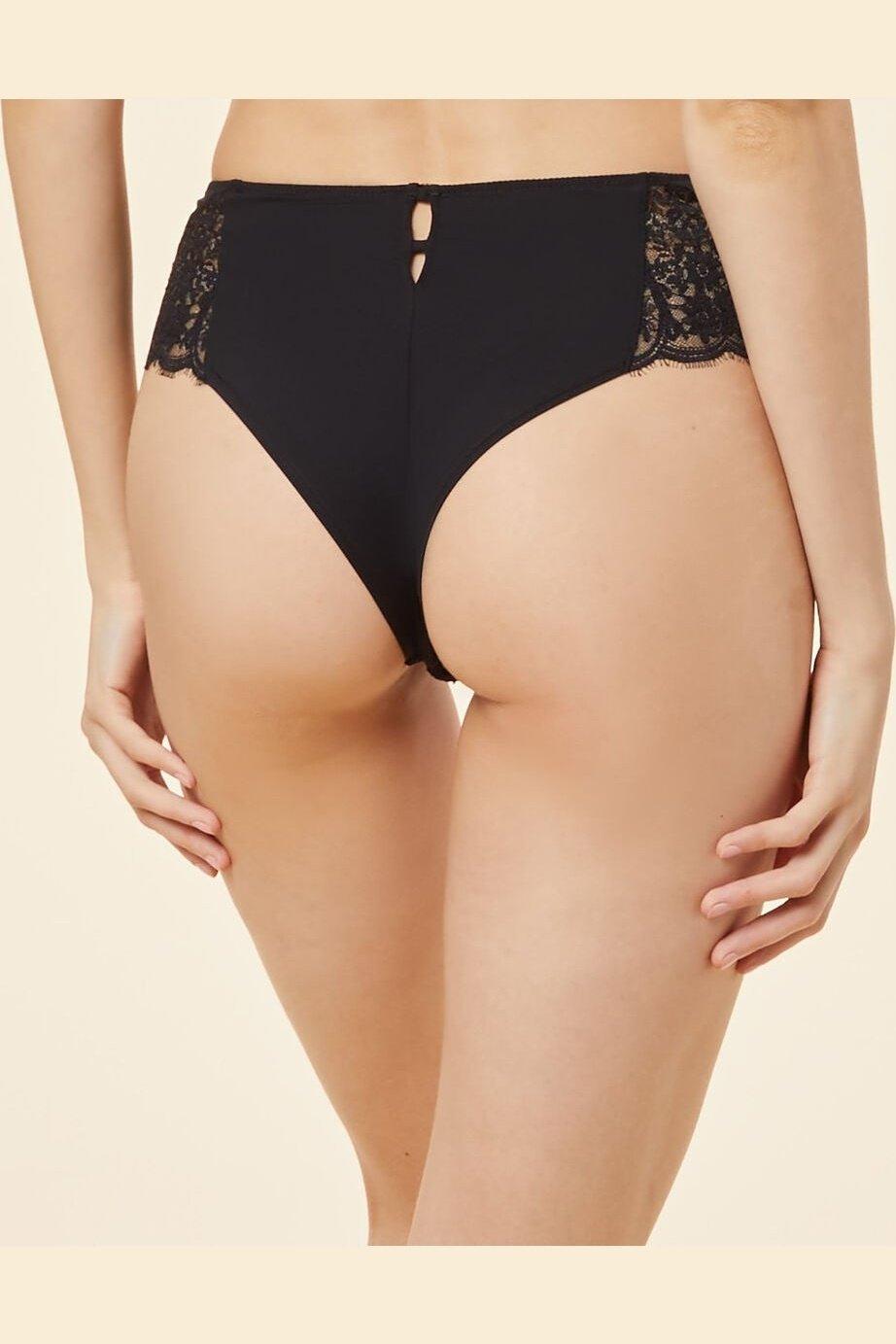 ETAM - תחתוני היפסטר תחרה PARURE שחור - MASHBIR//365