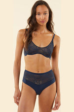 ETAM - תחתוני מידי תחרה FLEXI LACE נייבי - MASHBIR//365