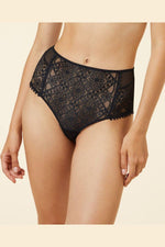 ETAM - תחתוני מידי תחרה PARADIS בצבע שחור - MASHBIR//365