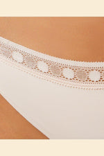 ETAM - תחתוני מיני משולבים תחרה CHERIE CHERIE ורוד פודרה - MASHBIR//365