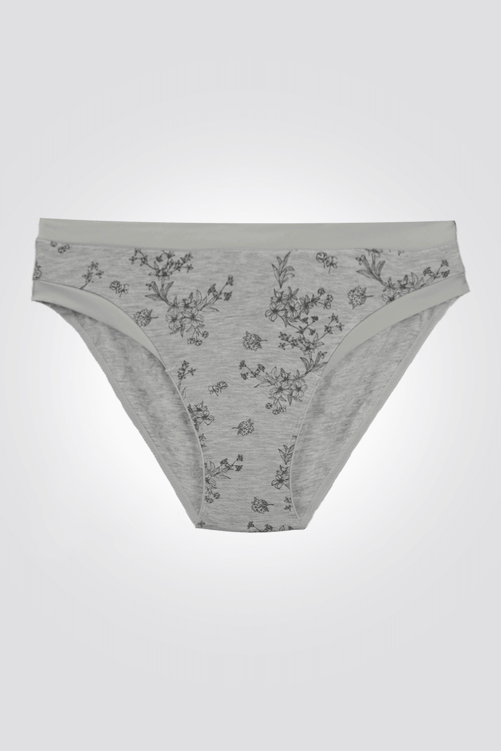 DELTA - תחתוני מיני סאטן מודל MODAL TOUCH בצבע אפור בהיר - MASHBIR//365