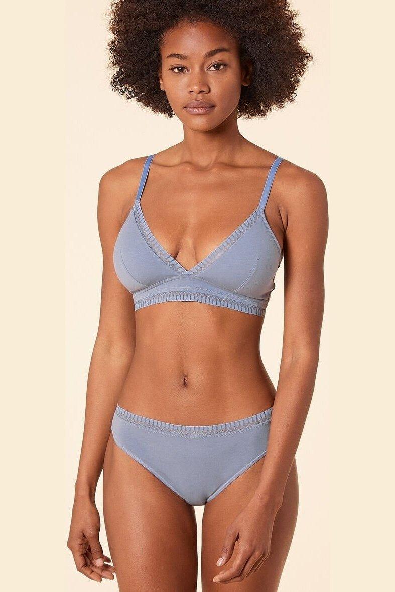 ETAM - תחתוני מיני כותנה HAPPILY בצבע כחול - MASHBIR//365