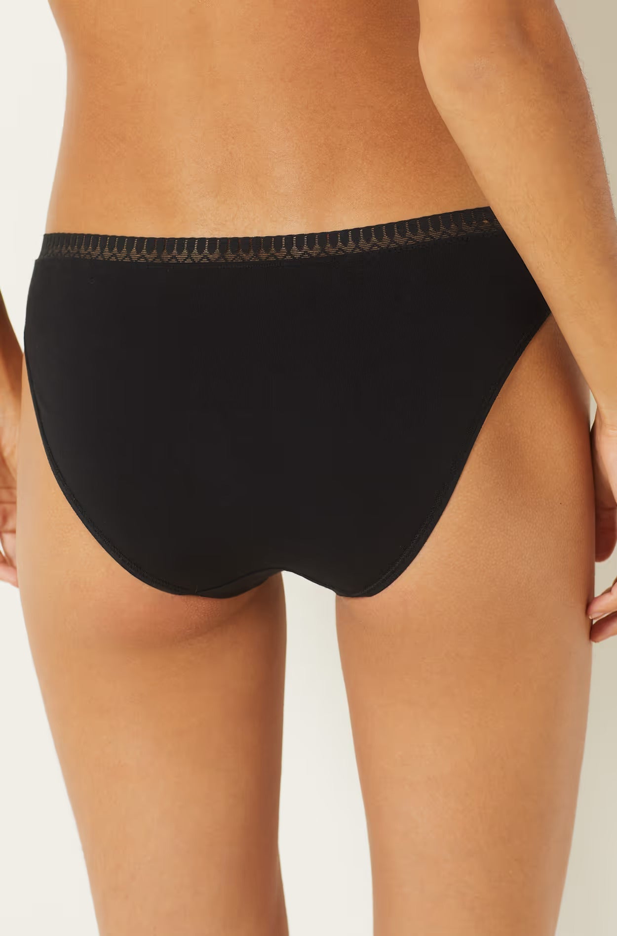 ETAM - תחתוני מיני כותנה HAPPILY שחור - MASHBIR//365