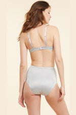 ETAM - תחתוני מקסי סאטן BABYDOLL אפור בהיר - MASHBIR//365