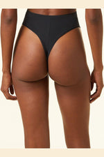 ETAM - תחתוני טנגה בגזרה גבוהה PERFECT COTON שחור - MASHBIR//365