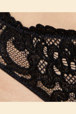 ETAM - תחתוני טנגה תחרה FLORALE שחור - MASHBIR//365