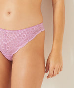 ETAM - תחתוני טנגה תחרה IDOLE בצבע סגול - MASHBIR//365