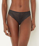 ETAM - תחתוני טנגה תחרה IDOLE בצבע שחור - MASHBIR//365