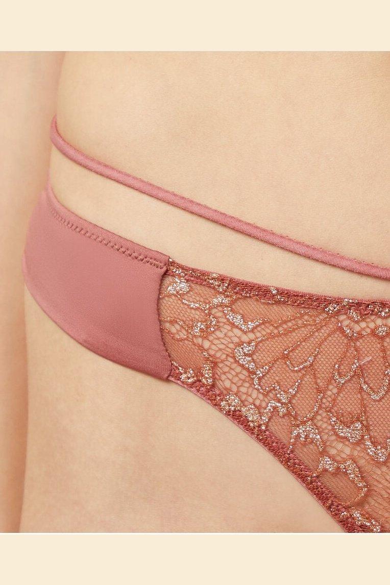 ETAM - תחתוני טנגה תחרה KARAT כתום אפרסק - MASHBIR//365